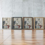 Seated Woman in an Interior c. 1916 Reijer Stolk framed posters mockup