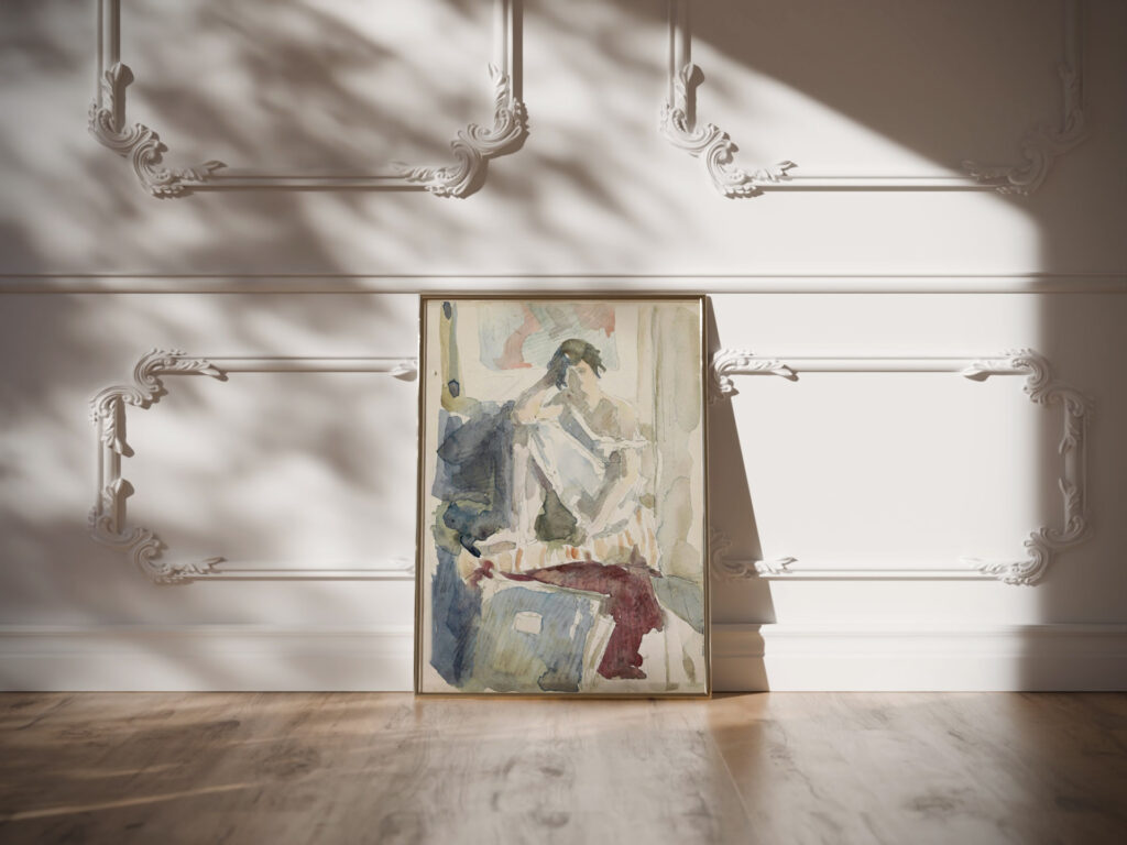 Seated Woman in an Interior c. 1916 Reijer Stolk video mockup