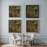 Sedliacky dvor 1922 Konstantin Bauer framed posters mockup