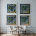 See mit Kiefernast Ostsee 1938 Oskar Moll framed posters mockup