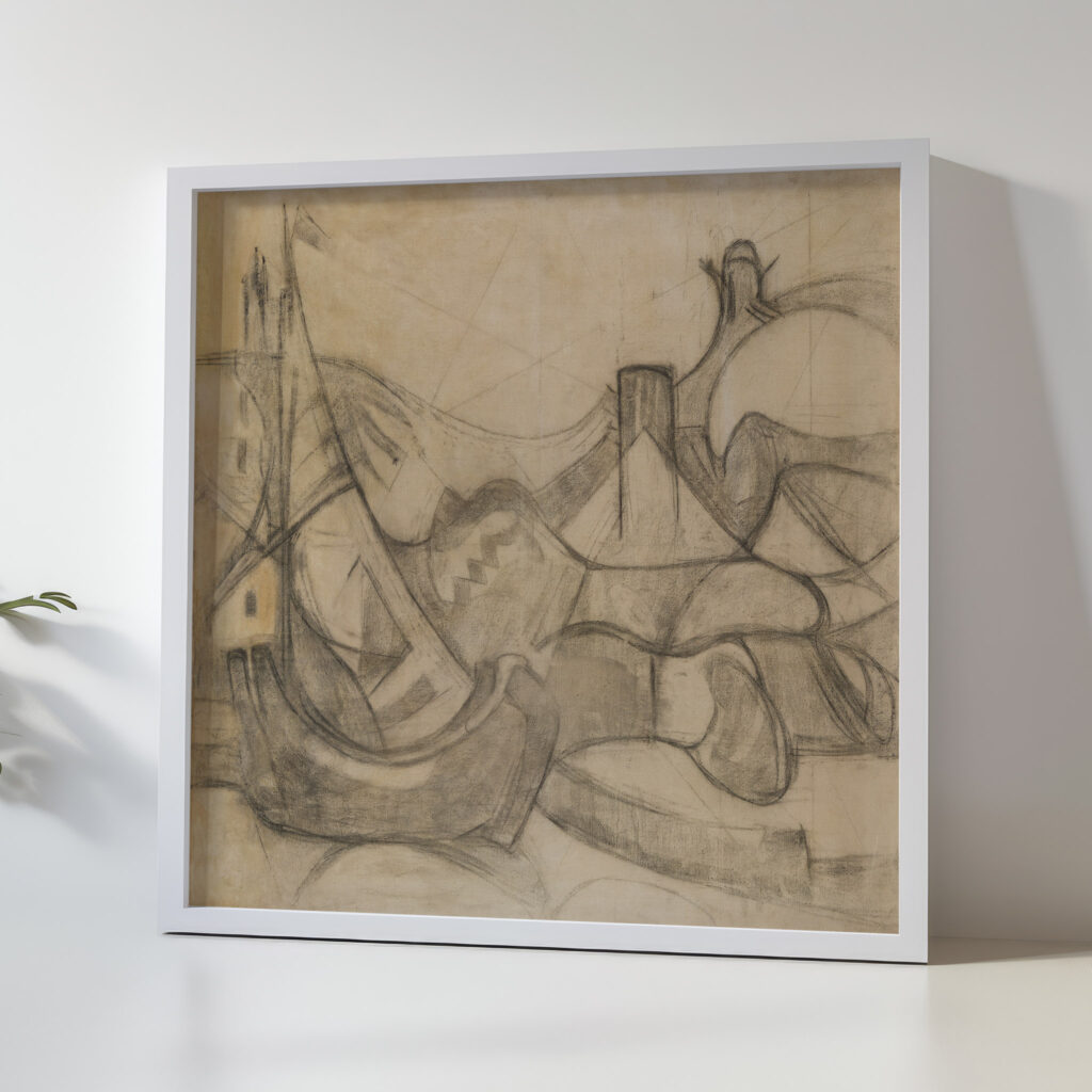 Segelboote vor Knokke 1913 Adolf Holzel 5 mockup