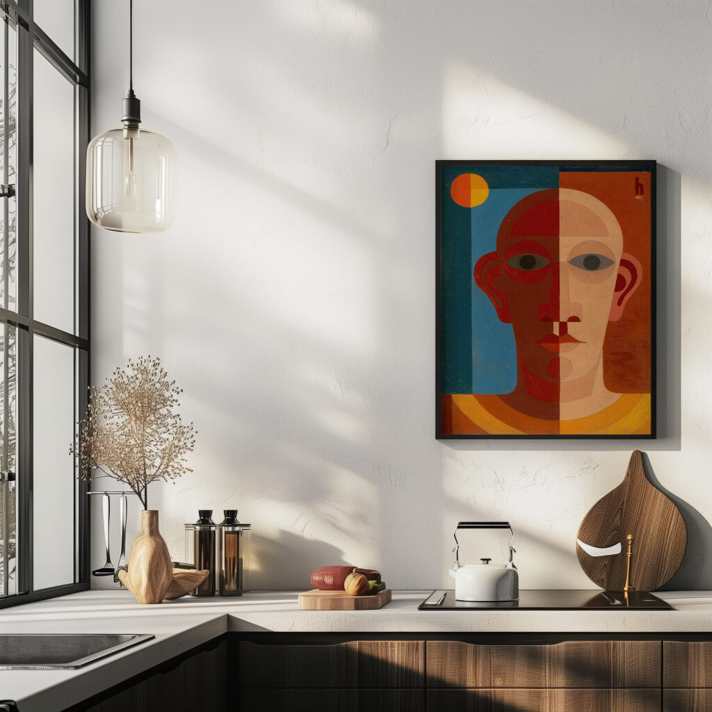 Selbstbildnis 1931 Heinrich Hoerle 6 mockup