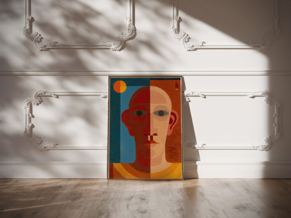 Selbstbildnis 1931 Heinrich Hoerle video mockup