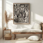 Selbstbildnis holzschneidend 1921 Ernst Ludwig Kirchner 5 mockup