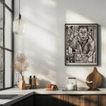 Selbstbildnis holzschneidend 1921 Ernst Ludwig Kirchner 6 mockup