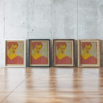 Selbstportrat 1907 Ernst Ludwig Kirchner framed posters mockup