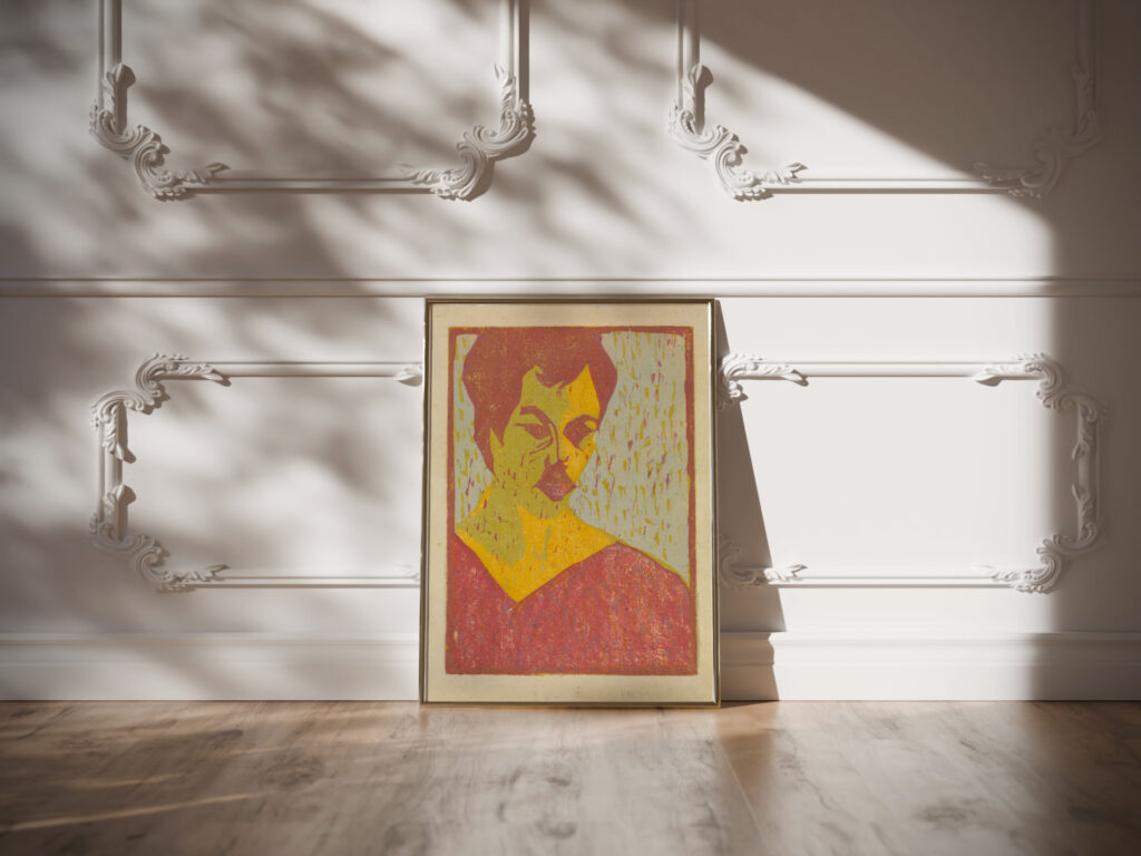 Selbstportrat 1907 Ernst Ludwig Kirchner video mockup