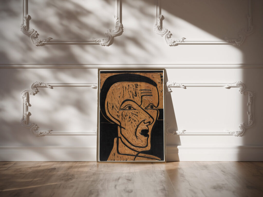 Selbstportrat Zeichnungsstock 1932 Ernst Ludwig Kirchner video mockup