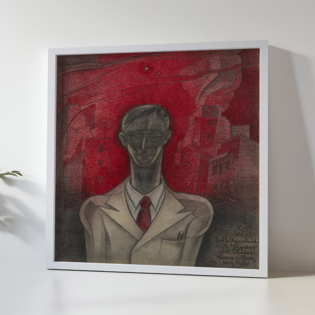 Selbstportrat mit Jupiter und Saturn 1940 Karl Wiener 5 mockup