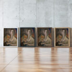 Self Portrait 1917 Alice Bailly framed posters mockup