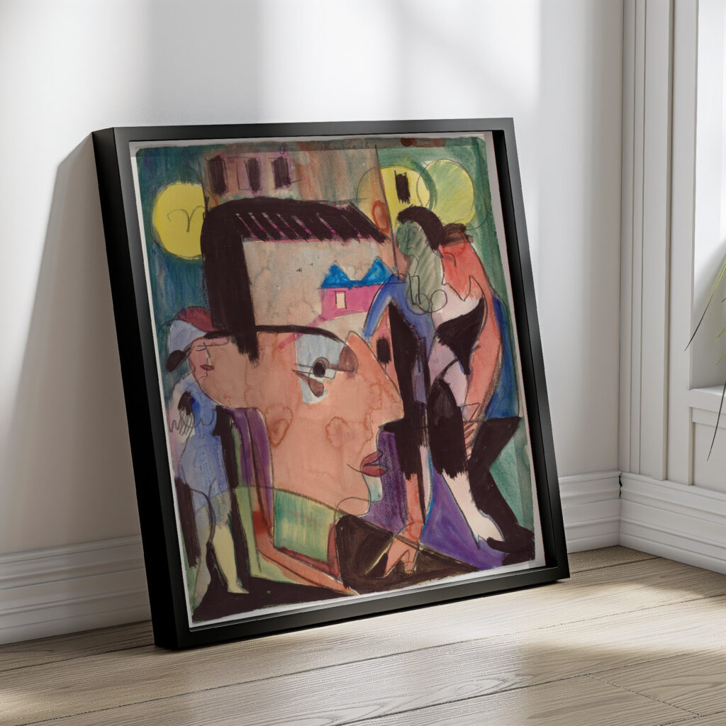 Self Portrait 1928 Ernst Ludwig Kirchner 4 mockup