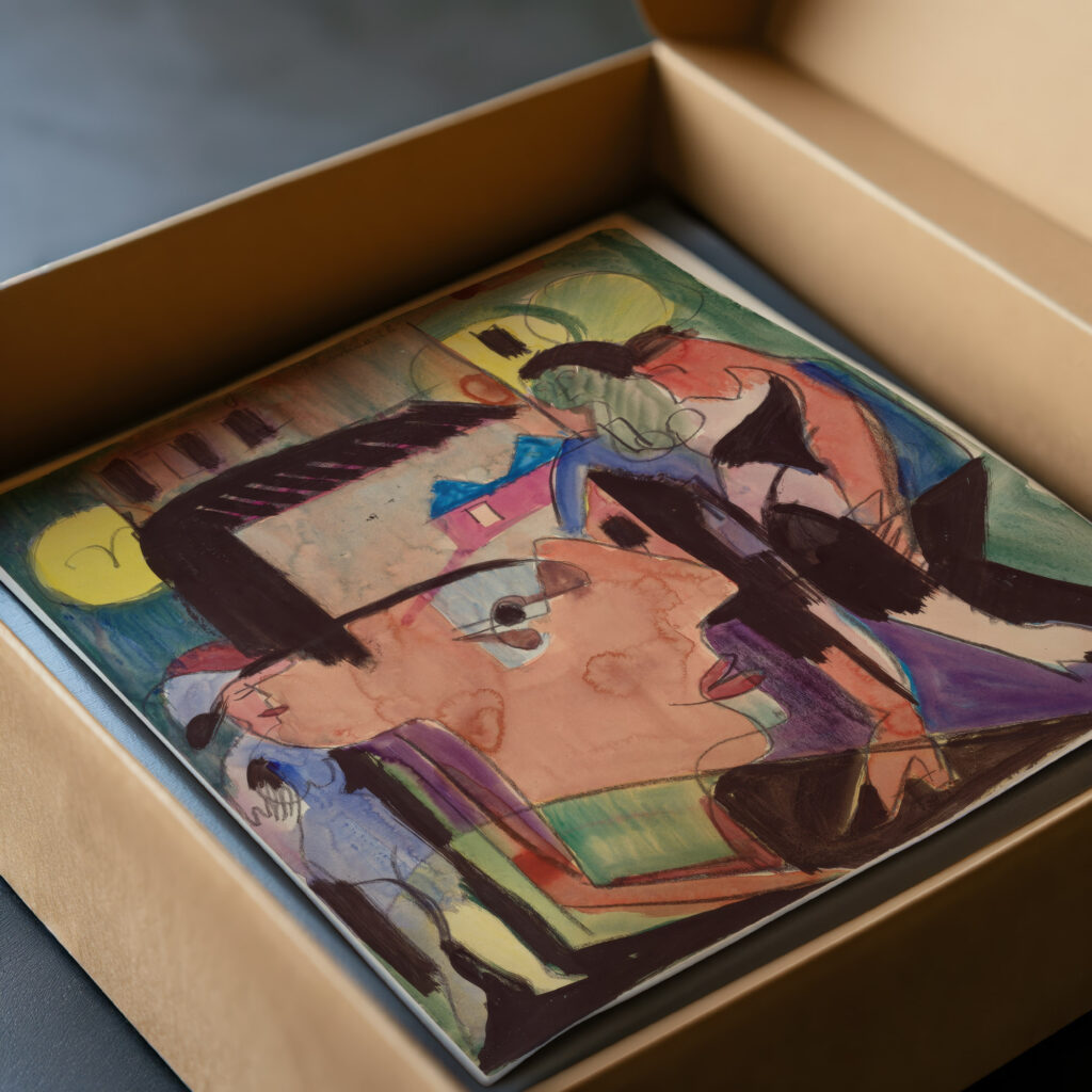 Self Portrait 1928 Ernst Ludwig Kirchner video mockup