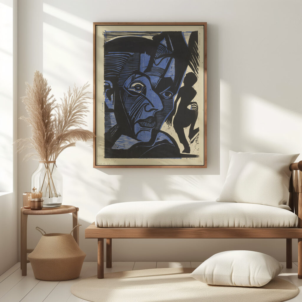 Self Portrait Melancholy of the Mountains 1929 Ernst Ludwig Kirchner 5 mockup