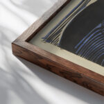 Self Portrait Melancholy of the Mountains 1929 Ernst Ludwig Kirchner close up dark wood mockup