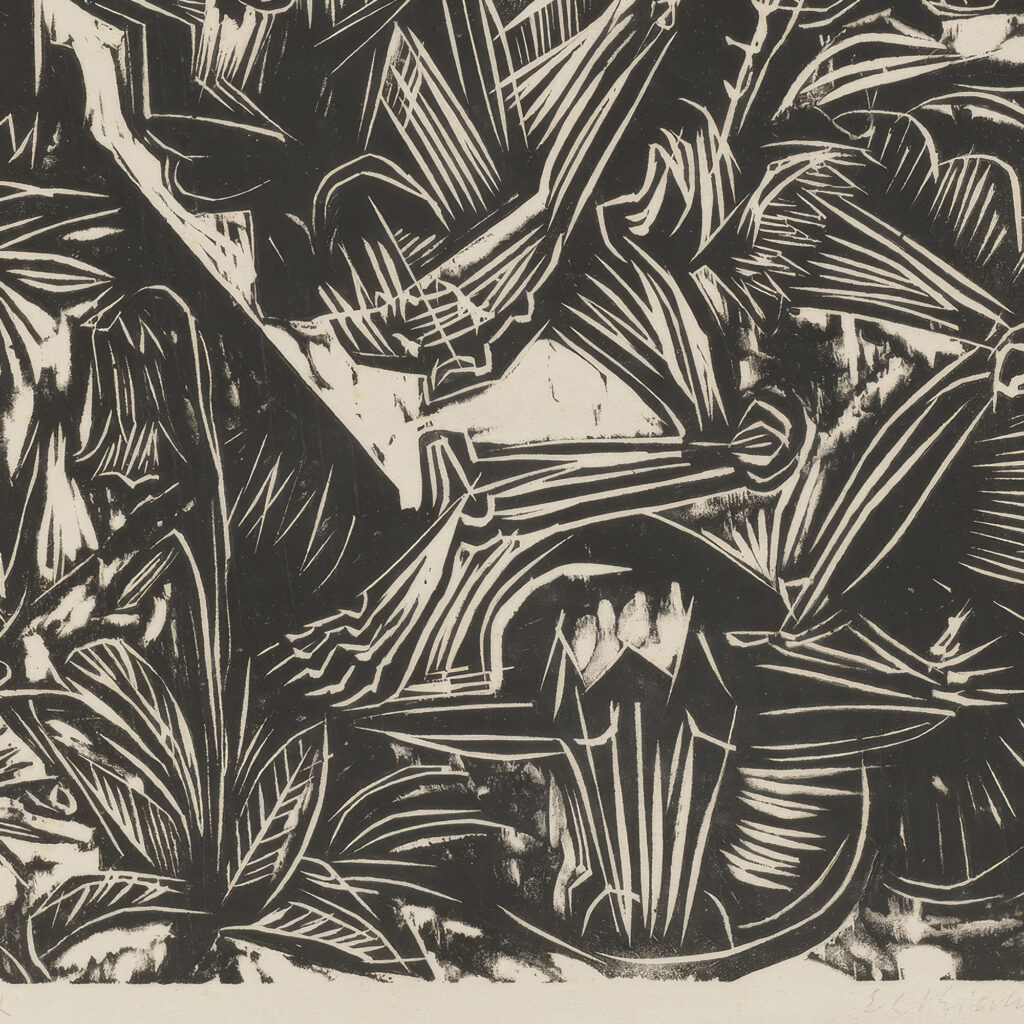 Self Portrait with Dancing Death 1917 – 1918 Ernst Ludwig Kirchner 8 mockup