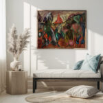 Self portrait with a pipe 1922 Stanislaw Ignacy Witkiewicz 5 mockup