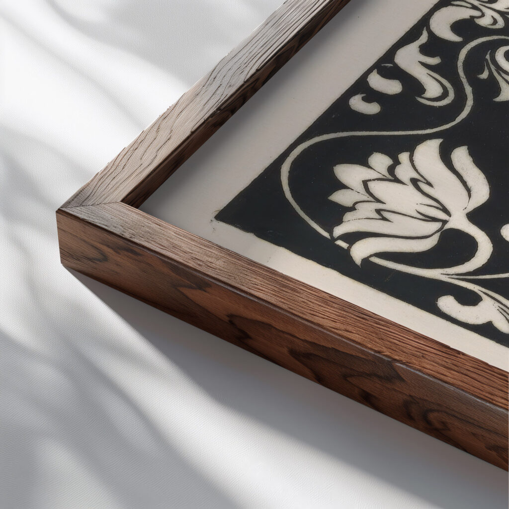 Sembah 1922 Johannes Frederik Engelbert ten Klooster close up dark wood mockup