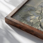 Seneca Lake 1935 Arthur Dove close up dark wood mockup