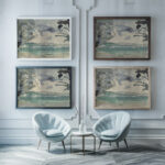 Seneca Lake 1935 Arthur Dove framed posters mockup