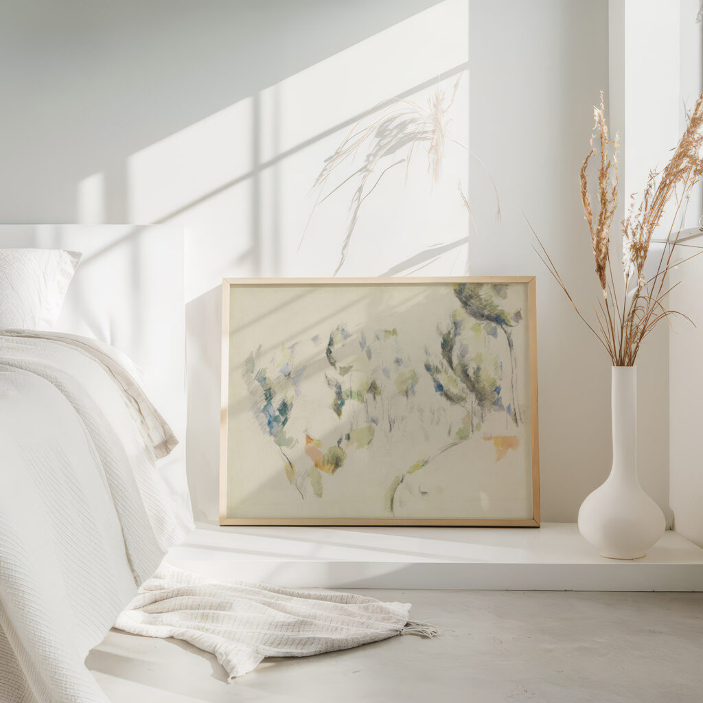 Senke mit Baumen 1890 1892 Paul Cezanne 4 mockup