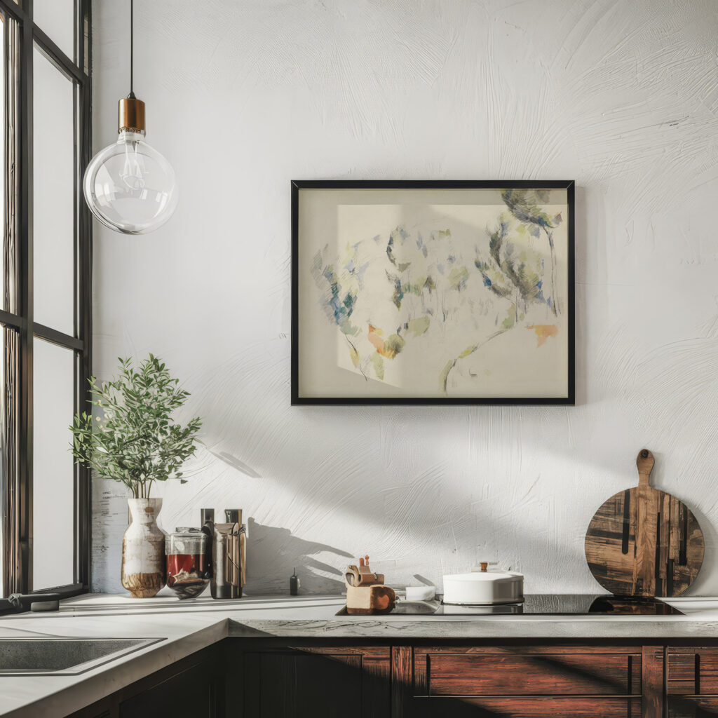 Senke mit Baumen 1890 1892 Paul Cezanne 6 mockup