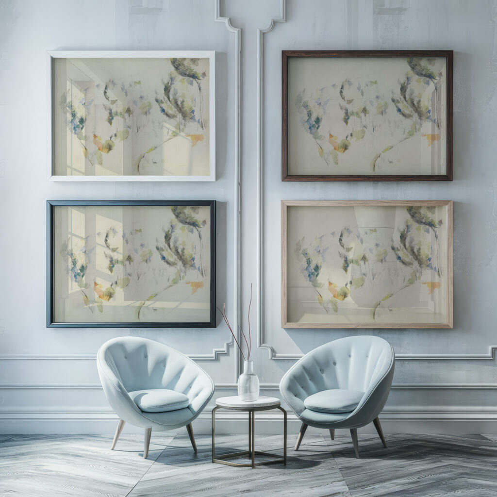 Senke mit Baumen 1890 1892 Paul Cezanne framed posters mockup