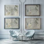 Senke mit Baumen 1890 1892 Paul Cezanne framed posters mockup