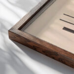 Sensation of the Motion and the Obstacle 1916 Kazimir Malevich close up dark wood mockup