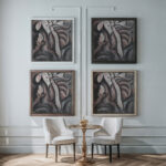 Sentimental Music circa 1913 Arthur Dove framed posters mockup