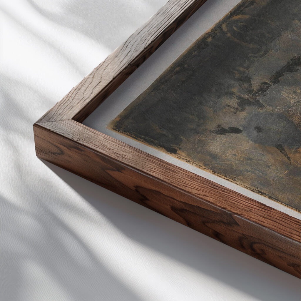 Serenade 1908 Tadeusz Makowski 1 close up dark wood mockup