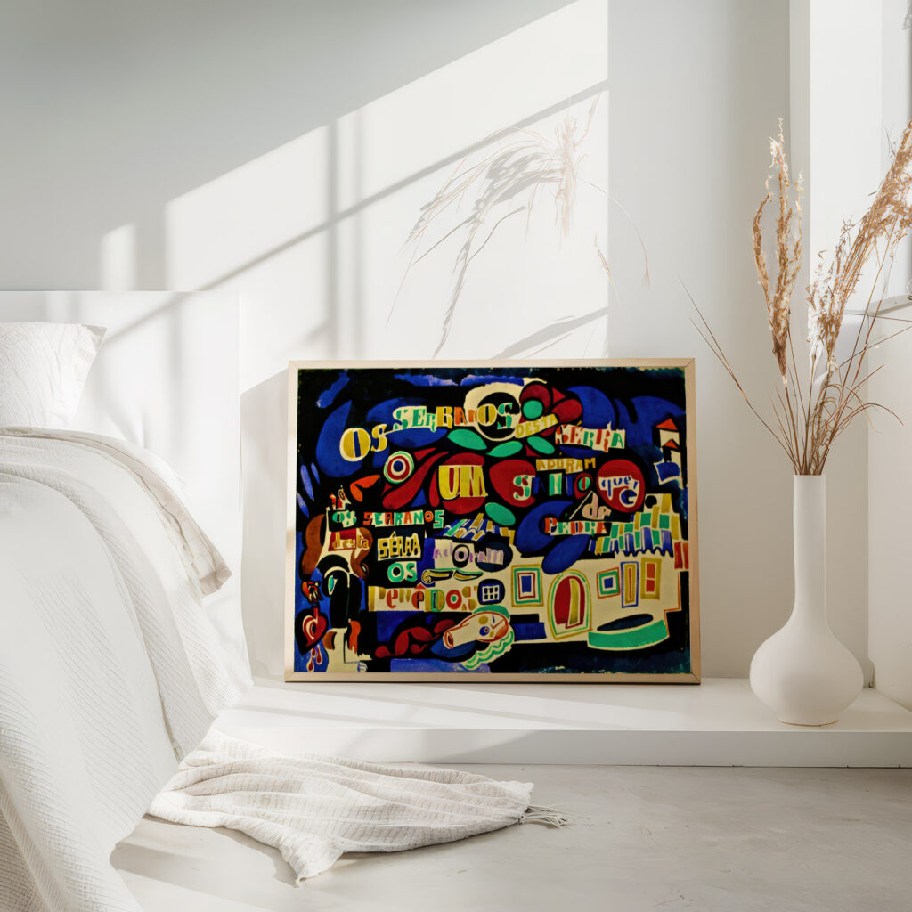 Serrana poem in colour circa 1915 Amadeo de Souza Cardoso 4 mockup