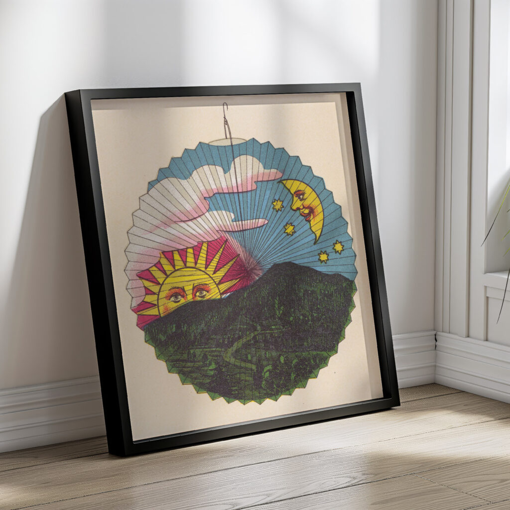 Setting sun lantern design ca 1880 Unknown 4 mockup