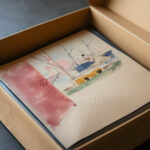 Ships in the South Harbor sketch Akseli Gallen Kallela video mockup