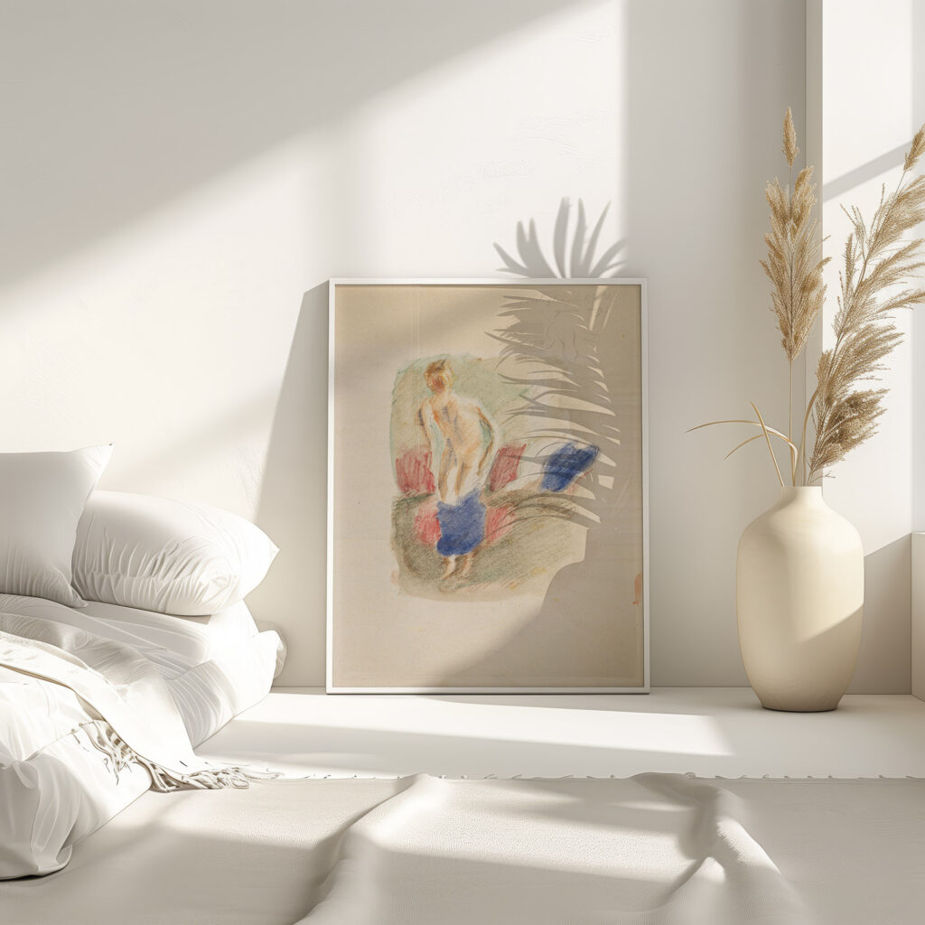 Sich ausziehender Knabe Otto Meyer Amden 4 mockup