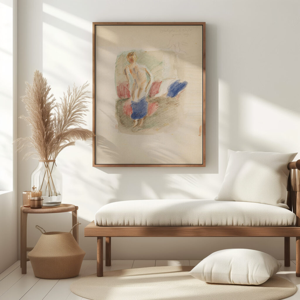 Sich ausziehender Knabe Otto Meyer Amden 5 mockup