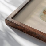 Sich ausziehender Knabe Otto Meyer Amden close up dark wood mockup