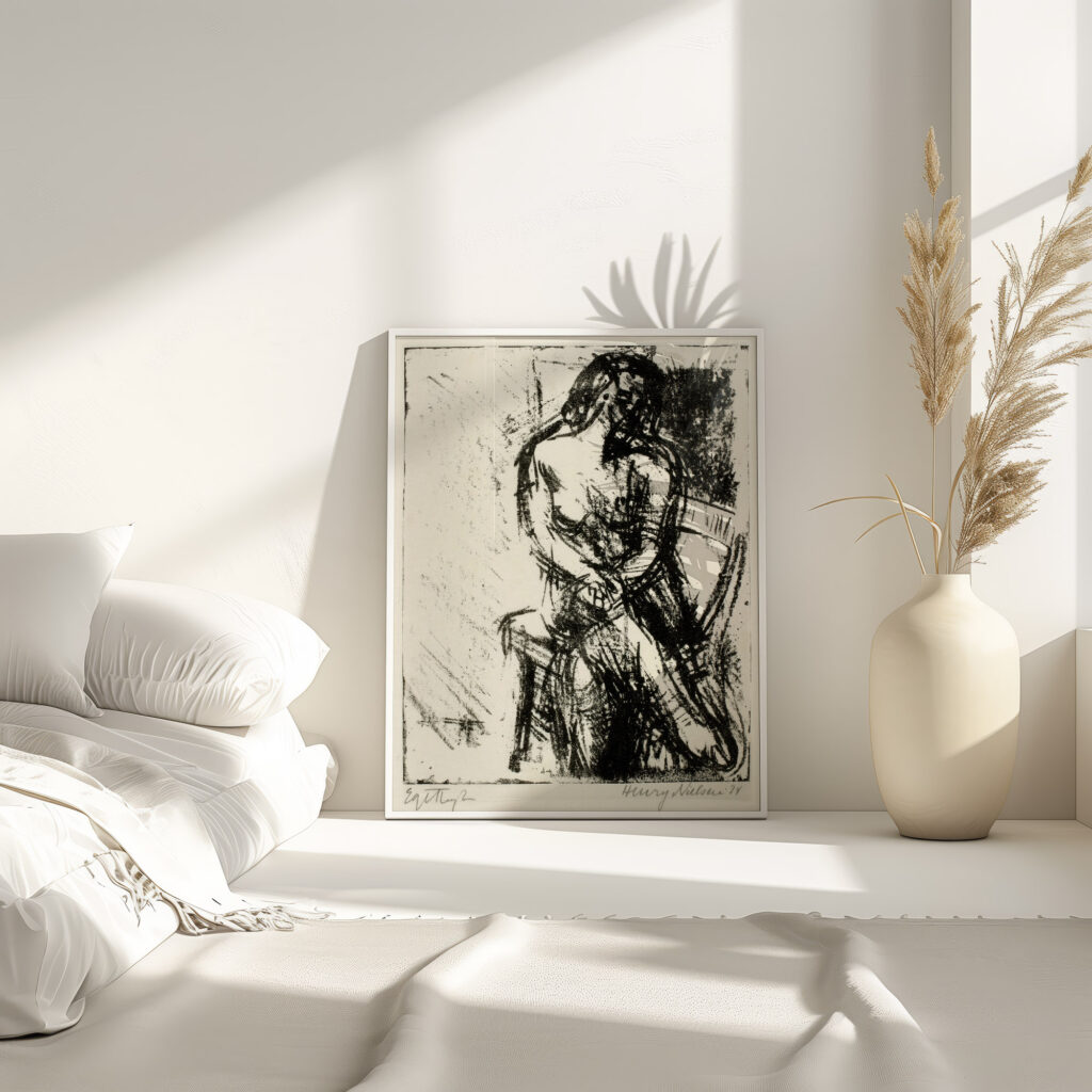 Siddende kvindelig model 1939 Henry Nielsen 4 mockup