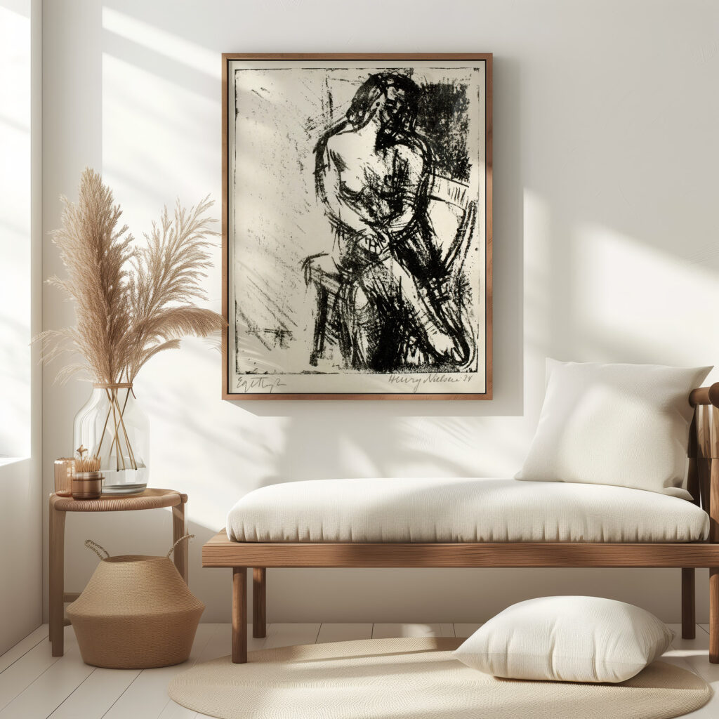 Siddende kvindelig model 1939 Henry Nielsen 5 mockup