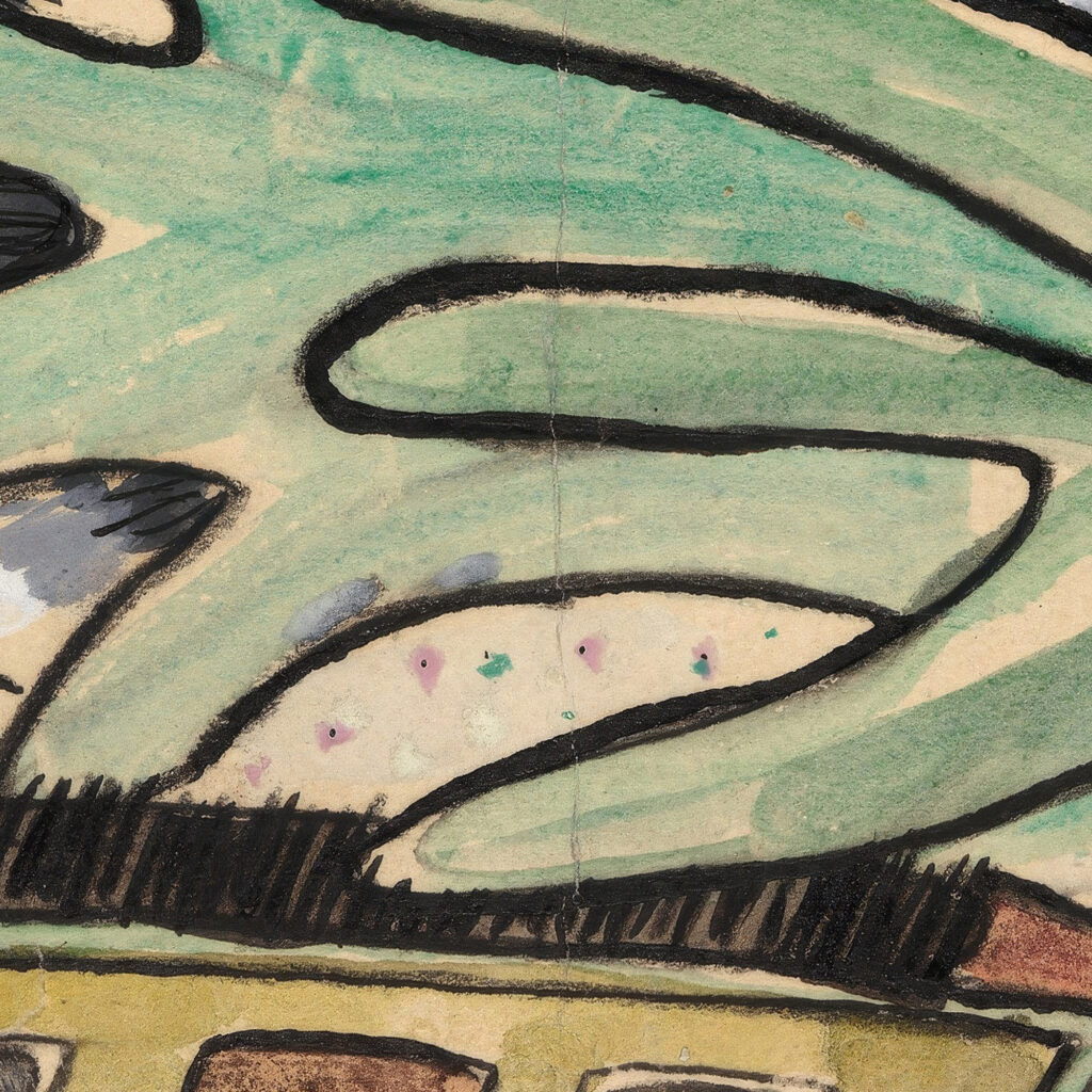 Silver Ball Barge and Trees 1930 Arthur Dove 8 mockup