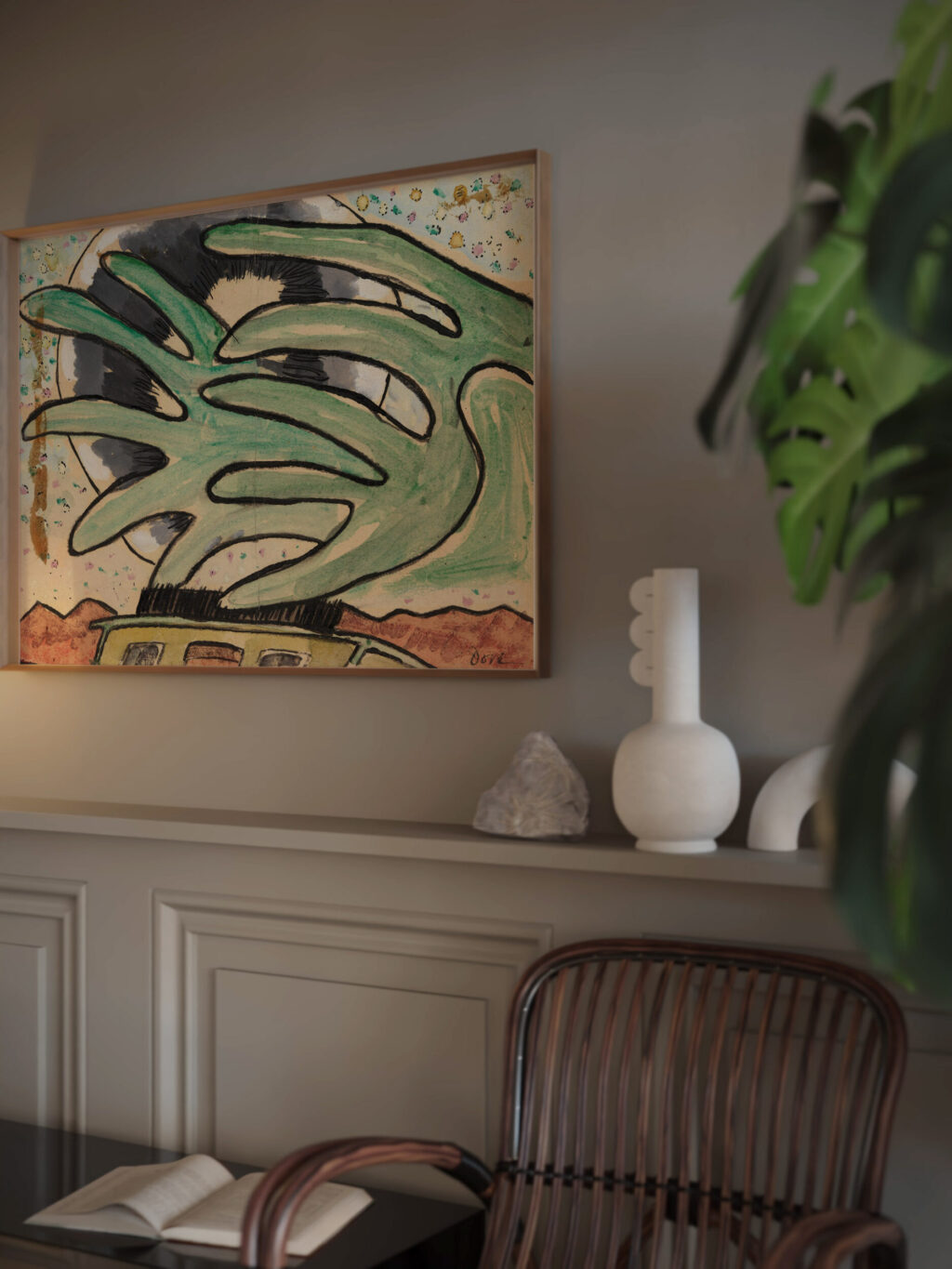 Silver Ball Barge and Trees 1930 Arthur Dove video mockup