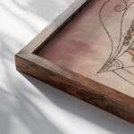 Singer of the Comic Opera 1923 Paul Klee close up dark wood mockup