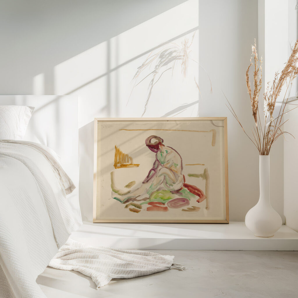 Sittende akt 1919 1924 Edvard Munch 4 mockup