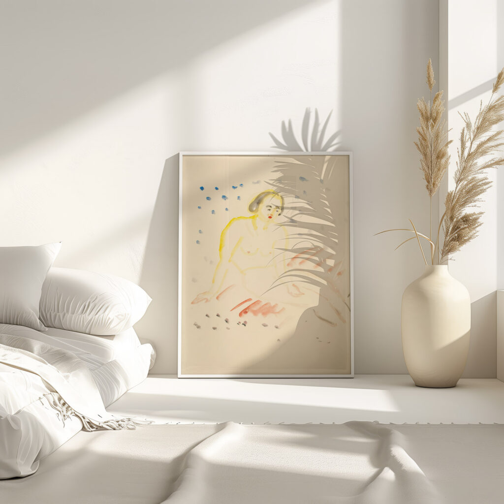 Sittende akt 1920 1925 Edvard Munch 4 mockup