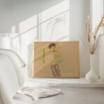 Sittende kvinneakt Ca 1920 Edvard Munch 4 mockup