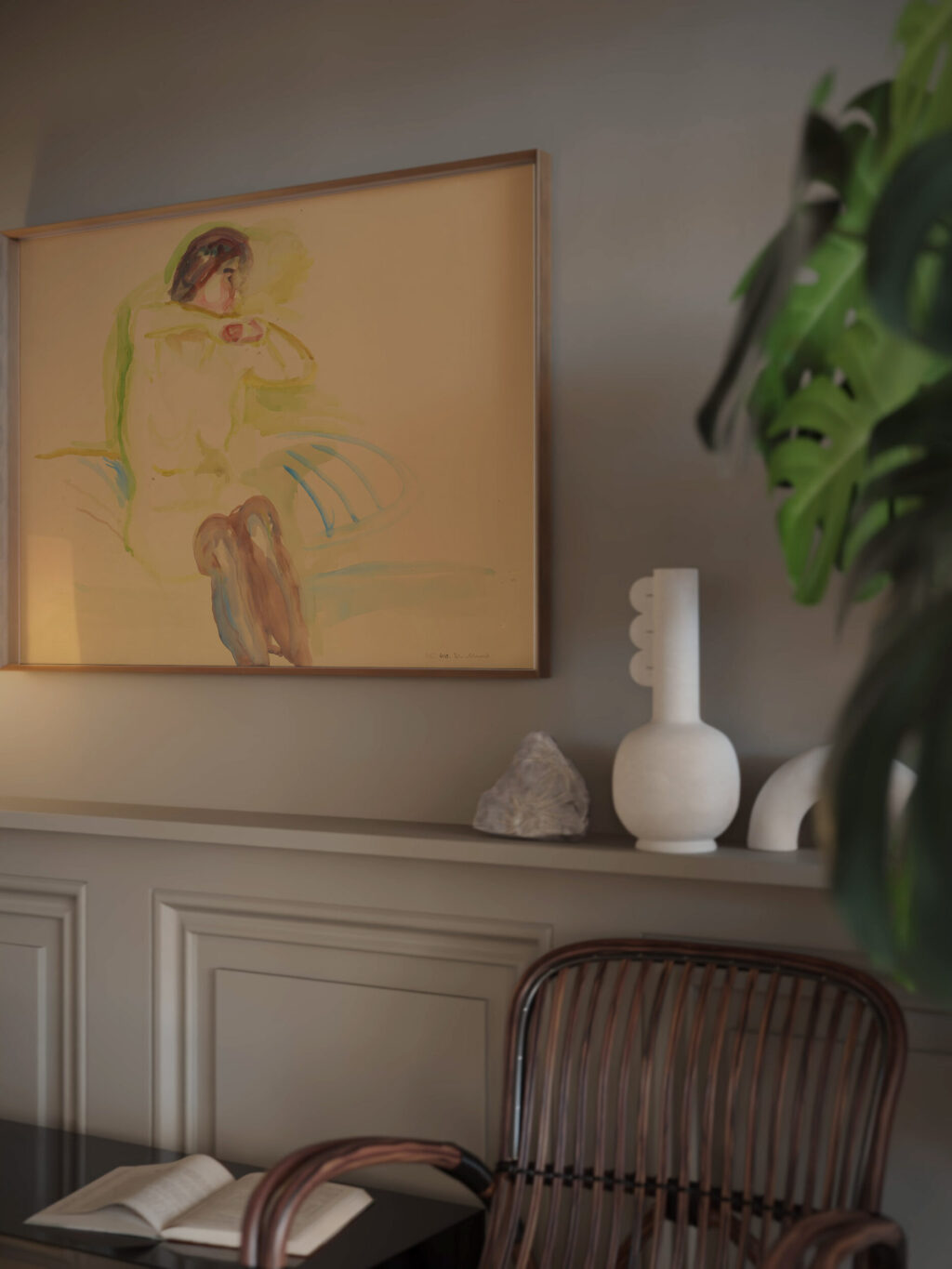 Sittende kvinneakt Ca 1920 Edvard Munch video mockup