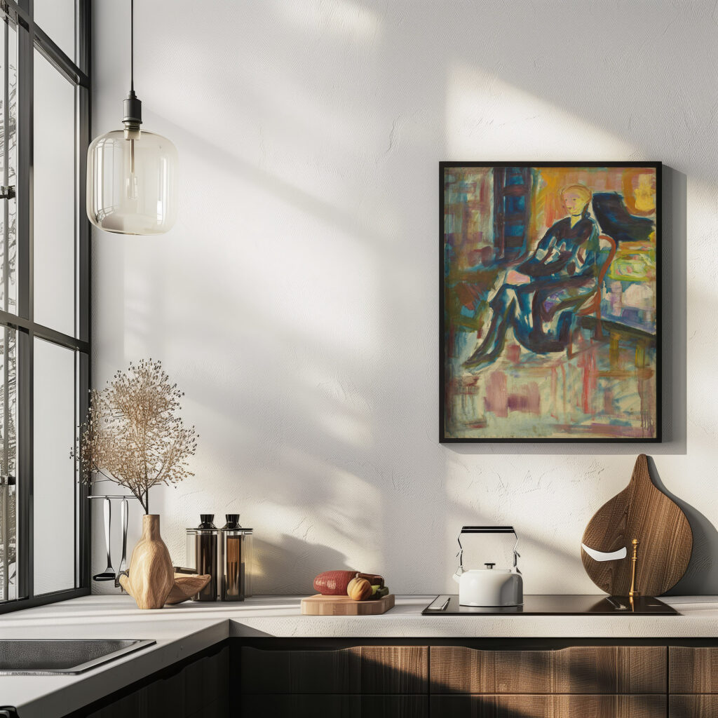 Sittende ung kvinne 1916 Edvard Munch 6 mockup