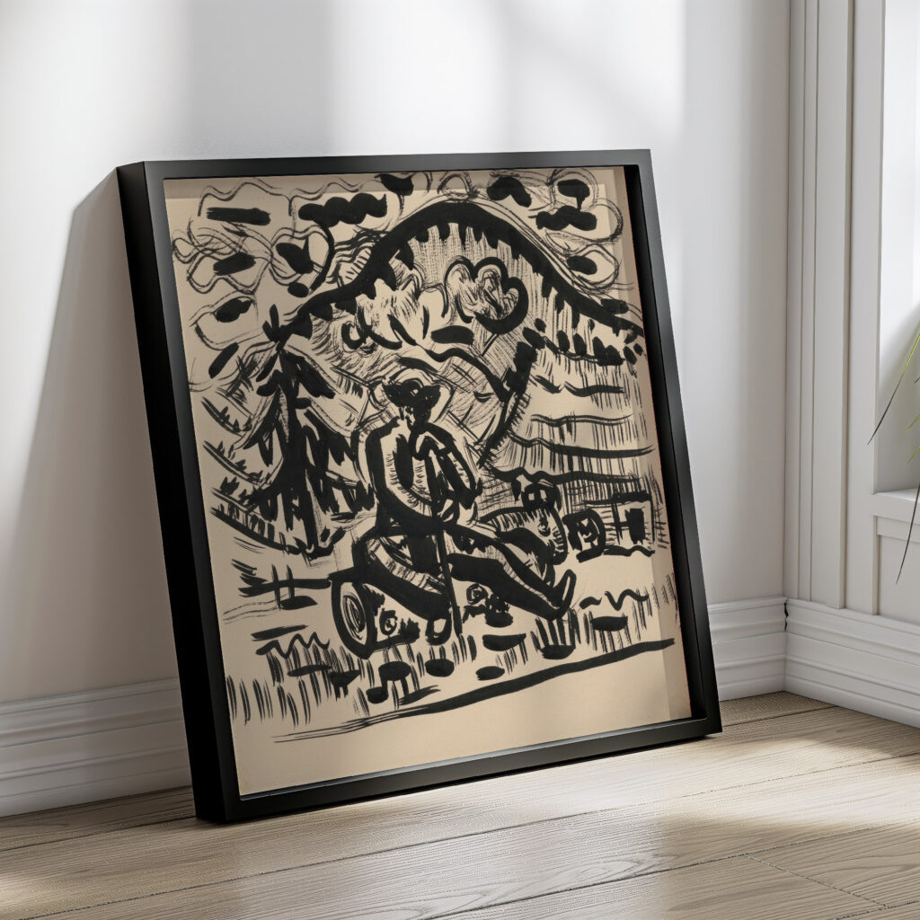 Sitting man 1930 1945 Arnold Peter Weisz Kubincan 4 mockup