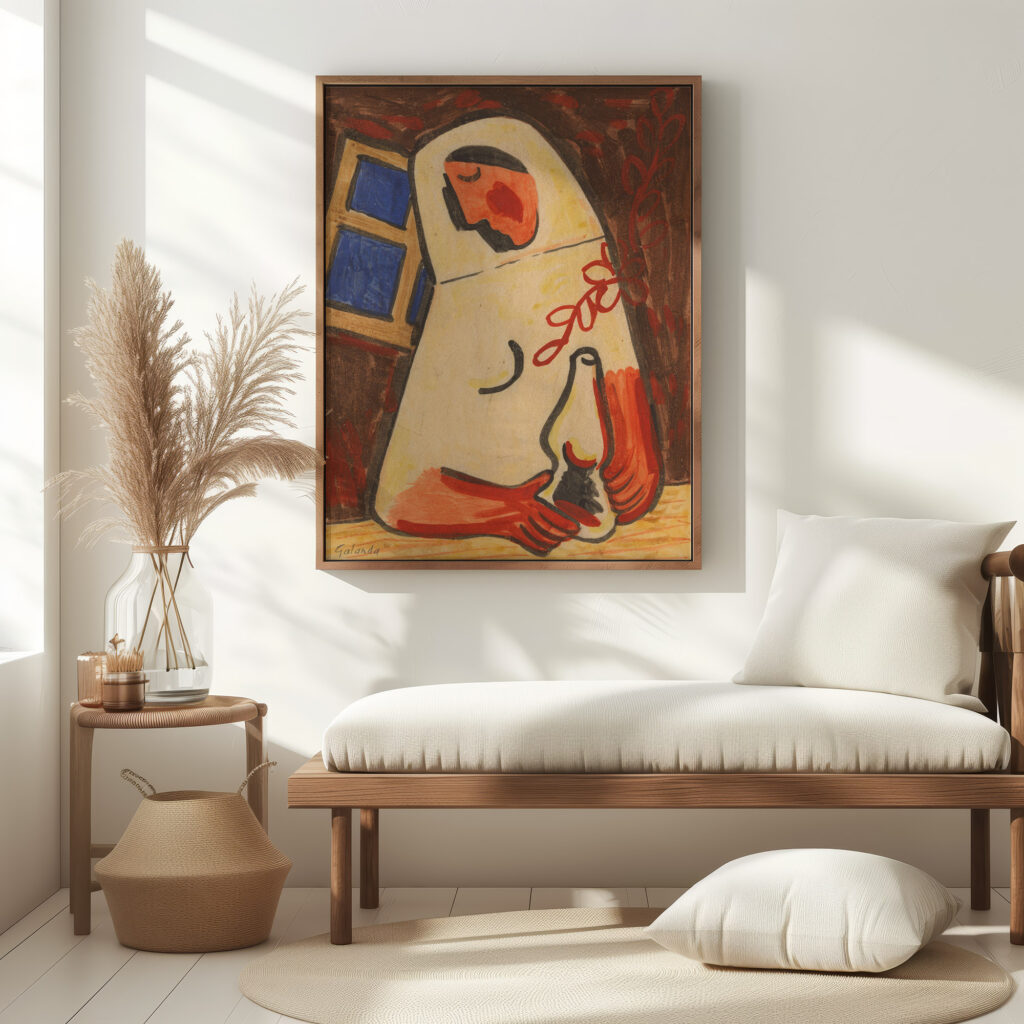 Sitting woman 1938 Mikulas Galanda 5 mockup