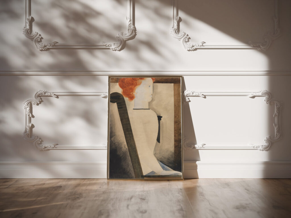 Sitzende 1929 Oskar Schlemmer video mockup