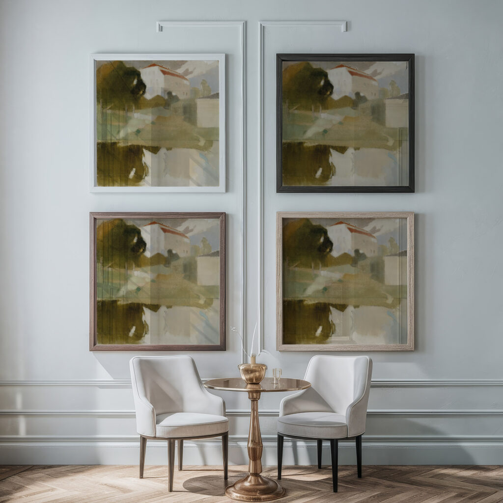Sjundby Manor 1927 Helene Schjerfbeck framed posters mockup